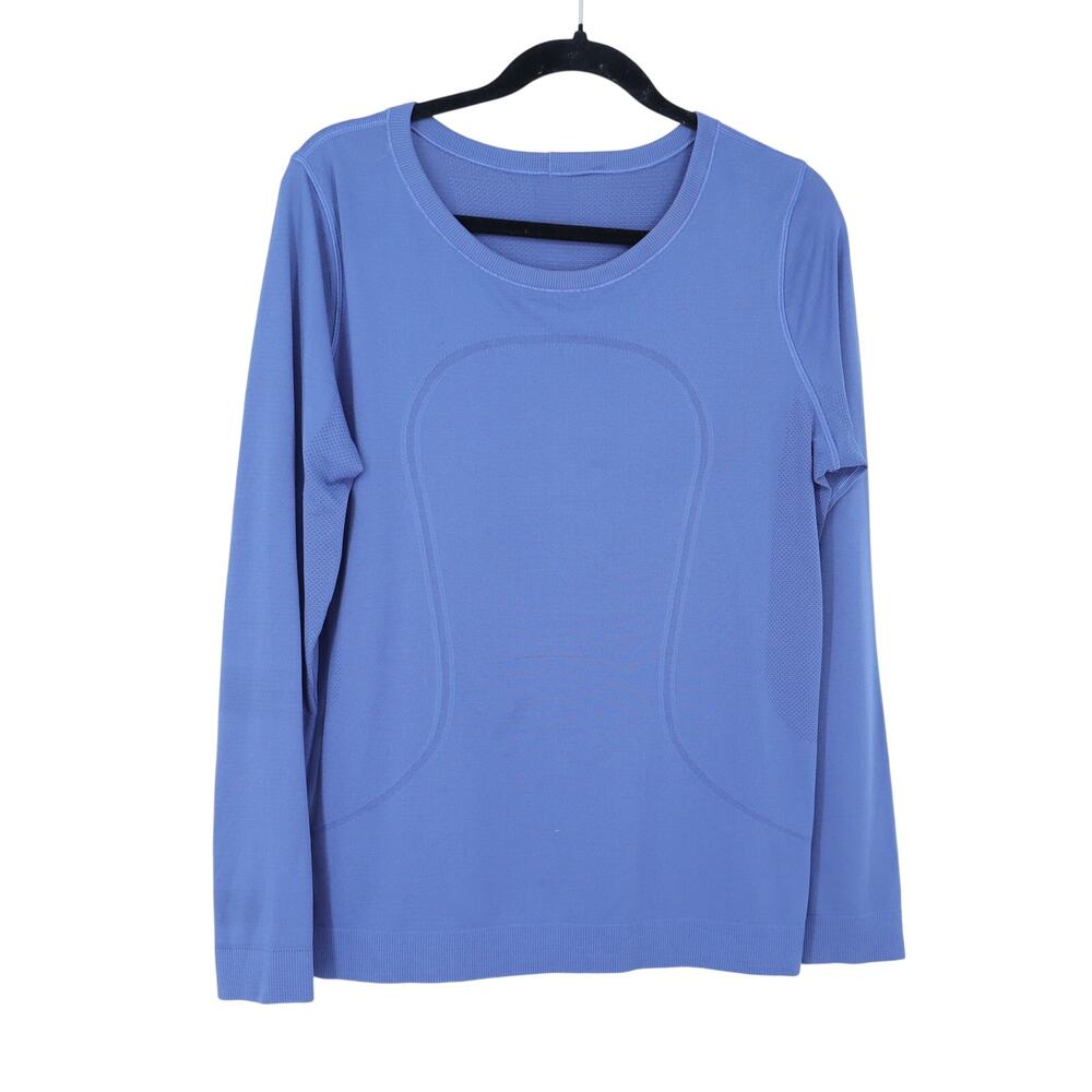 Lululemon Swiftly Relaxed Shirt Hydrangea Blue Long Sleeve Women's 8